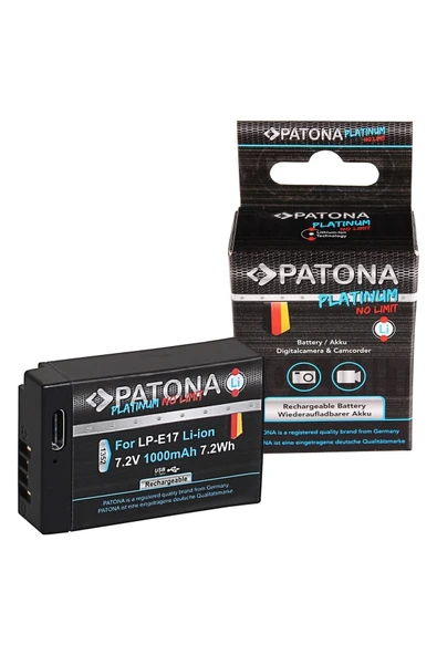 Platinum Canon Lp-e17 Usb-c Girişli Batarya Pil - 1
