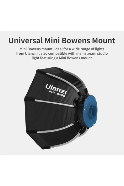 60cm Mini Bowens Quick Release Octagon Softbox - Resim 2