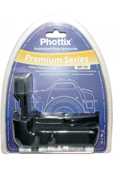CANON EOS 7D İÇİN PHOTTİX BATTERY GRİP  BG-E7 - 3