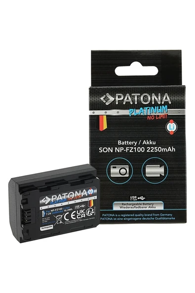 Platinum Sony Np-fz100 Usb-c Girişli Batarya Pil Uyumlu ürün görseli 1