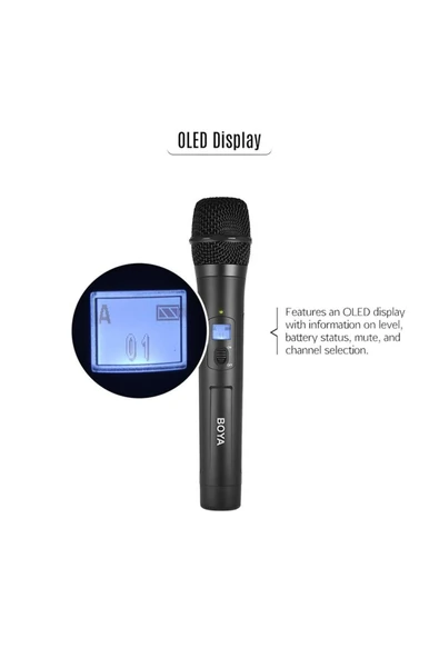 By-whm8 Pro Kablosuz Dinamik El Mikrofonu - Resim 2