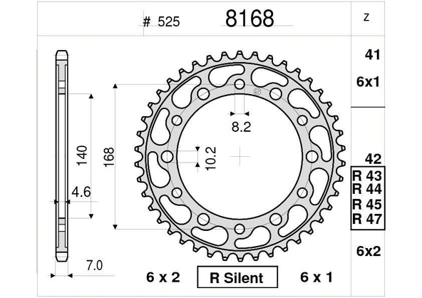 BMW OGNIBENE ARKA DİŞLİ 42T ürün görseli