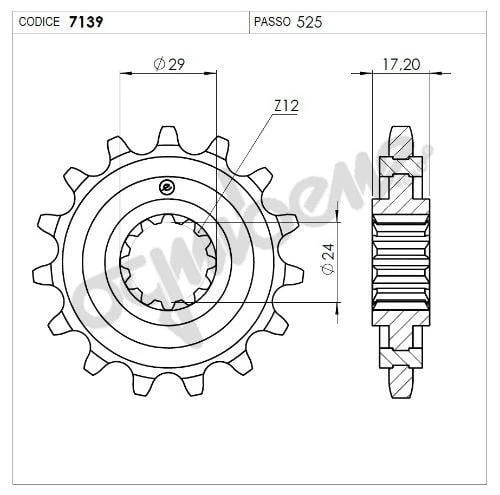 HONDA 600 CBR 97 OGNIBENE ÖN DİŞLİ 14T ürün görseli