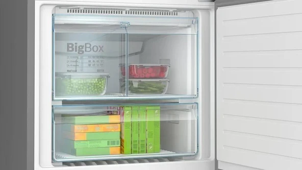 Bosch KGN76CXE0N Buzdolabı No Frost Alttan Donduruculu Siyah Inox - Resim 6