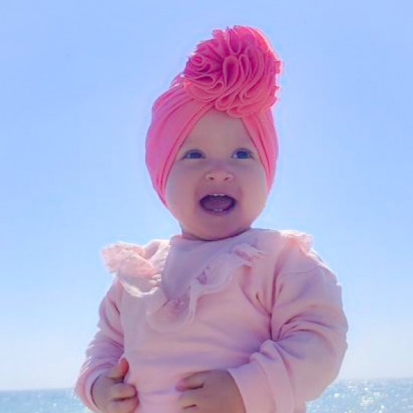 Sahici Anne 12-24 Ay Pembe Krem Bebek Bonesi Baharlık - 5