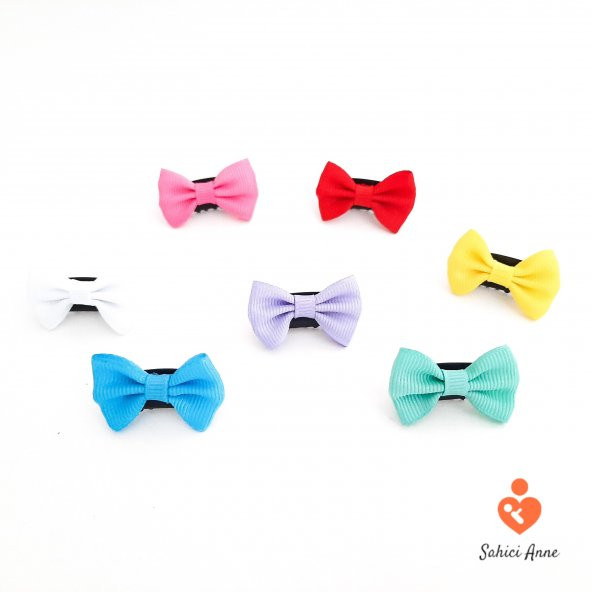 Sahici Anne 7li Zayıf İnce Telli Saçlı Bebeklere Özel Bebek Fiyonk Toka Seti - 2