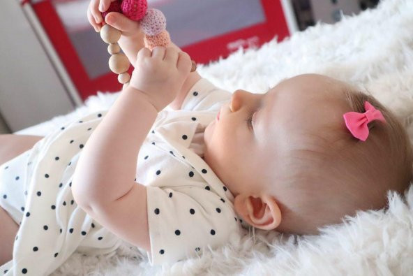 Sahici Anne 7li Zayıf İnce Telli Saçlı Bebeklere Özel Bebek Fiyonk Toka Seti - 3