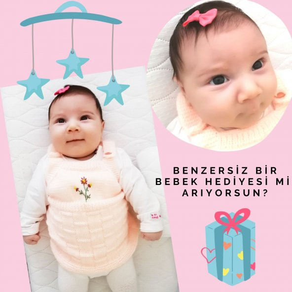 Sahici Anne 7li Zayıf İnce Telli Saçlı Bebeklere Özel Bebek Fiyonk Toka Seti - 5