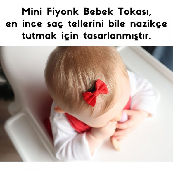 Sahici Anne 7 Adet Saçtan Düşmeyen 0-1 Yaş Bebek Saç Tokası Seti Fiyonk Toka - 6