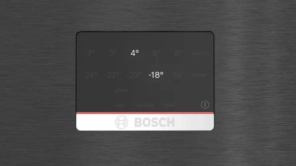 Bosch KGN76CXE0N Buzdolabı No Frost Alttan Donduruculu Siyah Inox - Resim 3