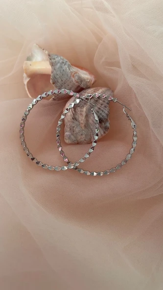 14 K Kararmaz halka küpe - Resim 3