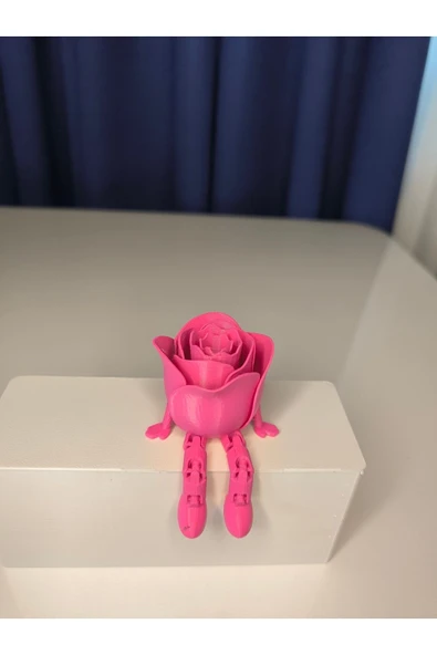 Oturan Gül Biblosu - Sallanan Ayaklı Dekoratif Süs ürün görseli