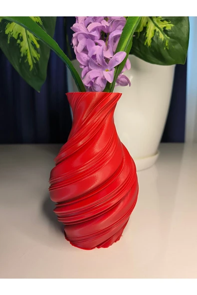 Bohem Tarzda Dekoratif Vazo-15cm - Resim 2