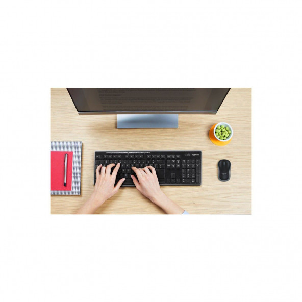 Logitech MK270 Kablosuz Siyah Klavye Mouse Set 920-004525 - 7
