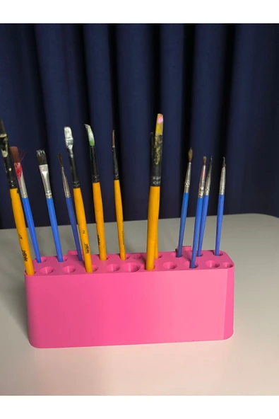 Dekoratif 20 Gözlü Fırça Koyma Standı - Resim 4