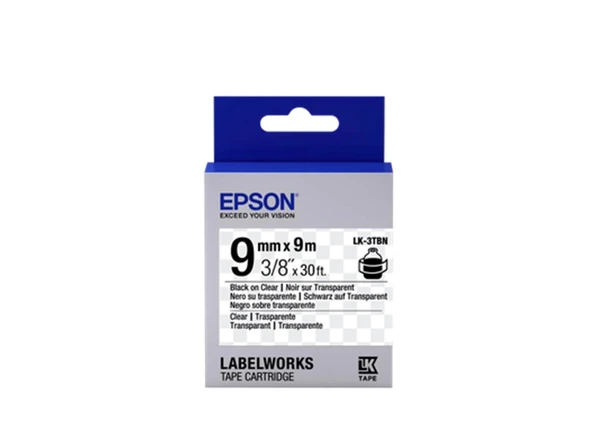 Epson LK-2WBN Standart Beyaz Üzeri Siyah 6mm 9Metre Etiket