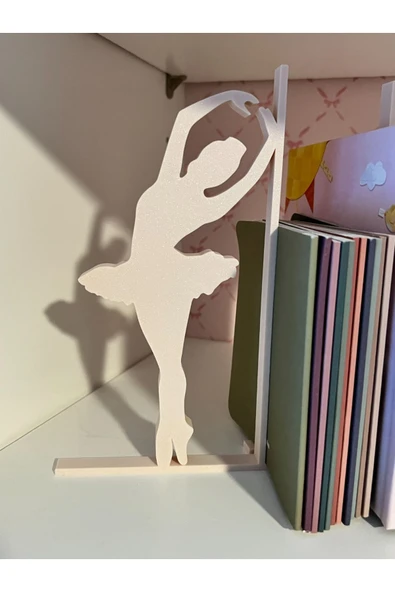 12CM Boyutunda Balerin Figürlü Dekoratif Kitap Desteği - 3