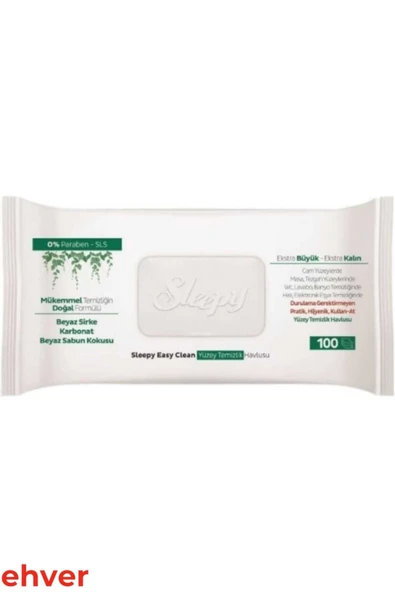 Sleepy 6'Lı Easy Clean Yüzey Temizlik Havlusu (600 Yaprak) - Resim 5