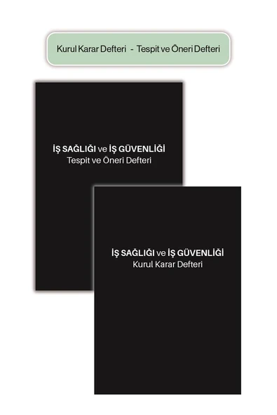 Düvenci İş Sağlığı ve Güvenliği Defteri, Kurul Karar Defteri ürün görseli
