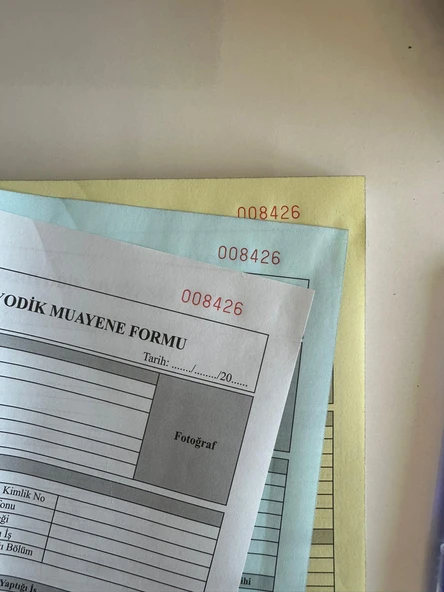6 adet Düvenci İşe Giriş Periyodik Muayene Formu ( Ek 2 Sağlık Raporu) - Resim 4