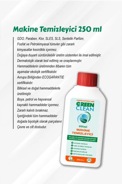 Green Clean Makine Temizleyici 250 ml 7 AL 6 ÖDE ve Rosie Hediye - Resim 2
