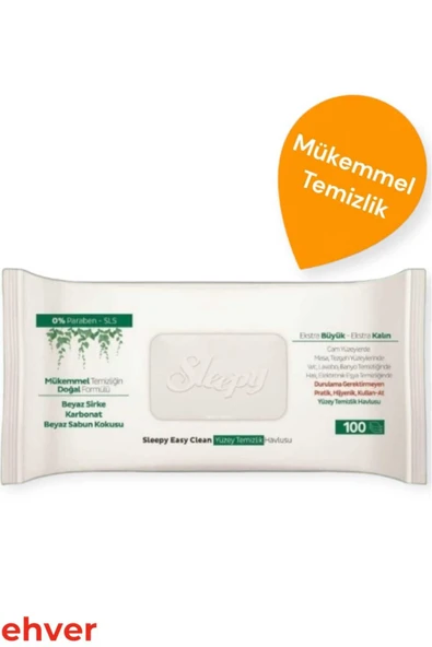 Sleepy 6'Lı Easy Clean Yüzey Temizlik Havlusu (600 Yaprak) - Resim 3