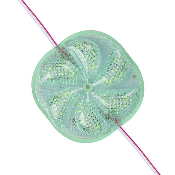 Powermaster PM-14707 12 Volt 3 Watt Yeşil Sabit 6565-2835 Modül Led 65X65x12mm