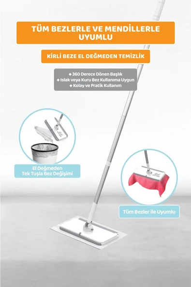 Rosie Pratik Temizlik Sistemi Mop - Resim 5