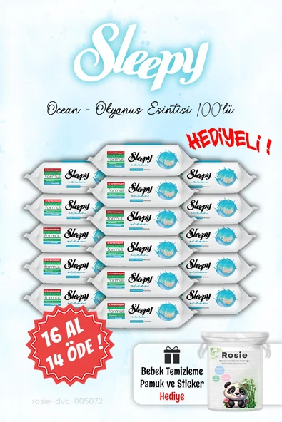 Sleepy Ocean - Okyanus Islak Havlusu 16 AL 14 ÖDE ve ROSIE ürün görseli