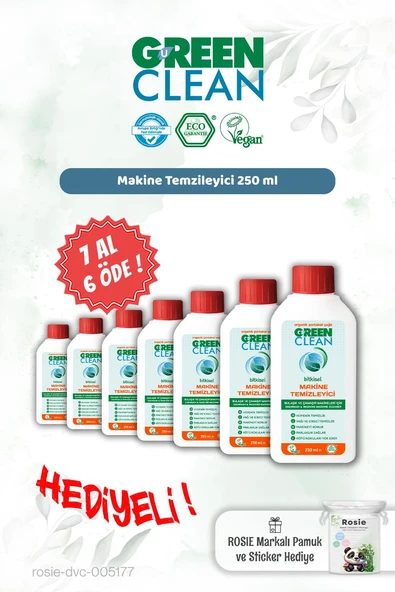Green Clean Makine Temizleyici 250 ml 7 AL 6 ÖDE ve Rosie Hediye ürün görseli