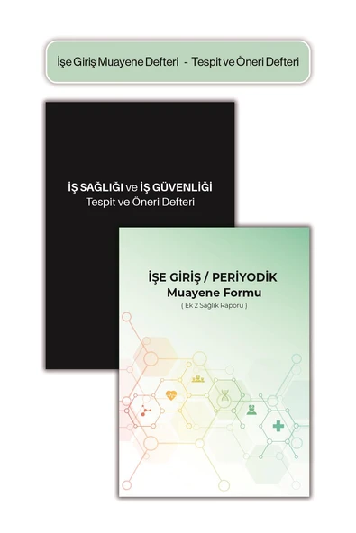 Düvenci İş Sağlığı Güvenliği Tespit Öneri ve İşe Giriş Muayene Defteri ürün görseli
