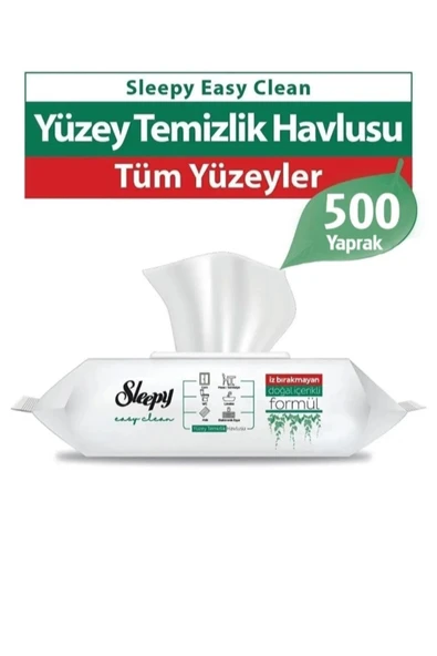 Sleepy Easy Clean Yüzey Temizlik Havlusu 500 Yaprak ürün görseli
