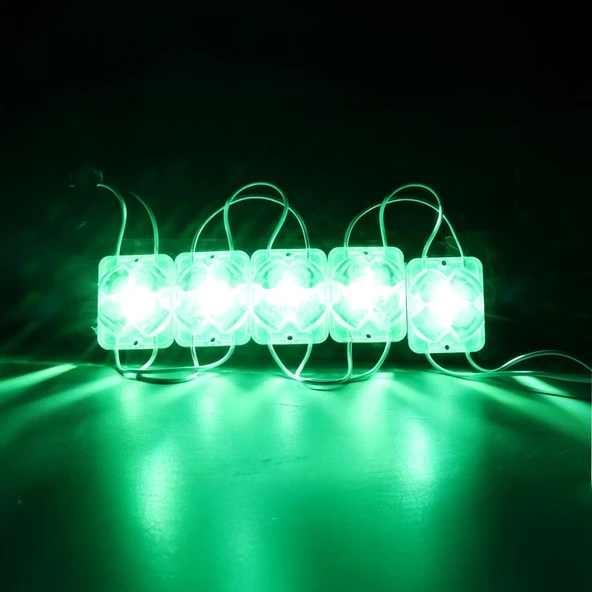 Powermaster PM-14722 12 Volt 2 Watt Yeşil Sabit 4333-3030 Modül Led 43X33x28mm - Resim 2