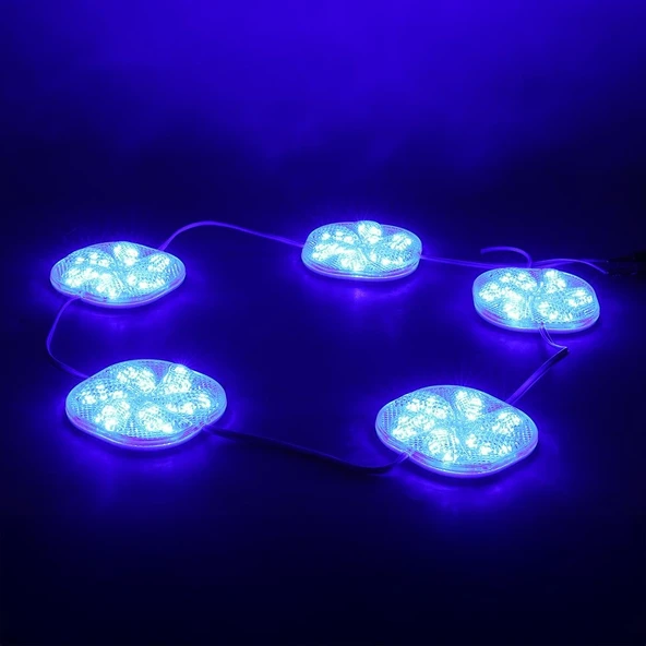 Powermaster PM-14706 12 Volt 3 Watt Mavi Sabit 6565-2835 Modül Led 65X65x12mm - 2