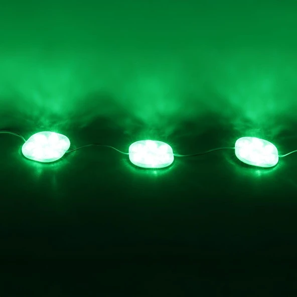 Powermaster PM-14707 12 Volt 3 Watt Yeşil Sabit 6565-2835 Modül Led 65X65x12mm - 3