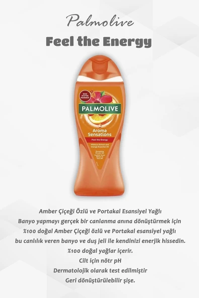 Palmolive 3'lü Duş Jeli Keten Tohumu 500 ml, İncir 250 ml, Energy 500 ml, ROSIE hediye - 4