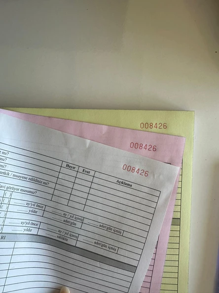 6 adet Düvenci İşe Giriş Periyodik Muayene Formu ( Ek 2 Sağlık Raporu) - Resim 5