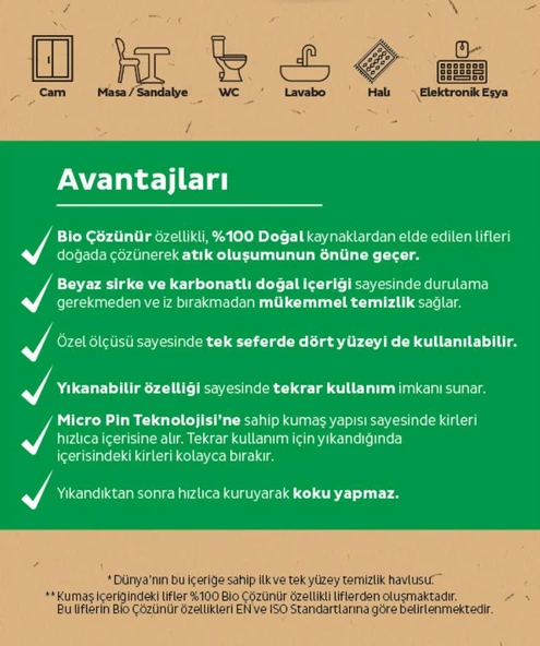 Sleepy Easy Clean Mopa Uyumlu ve Bio Çözünür ailesi 5'li Islak Mendil Paketi ve ROSIE hediye - Resim 6