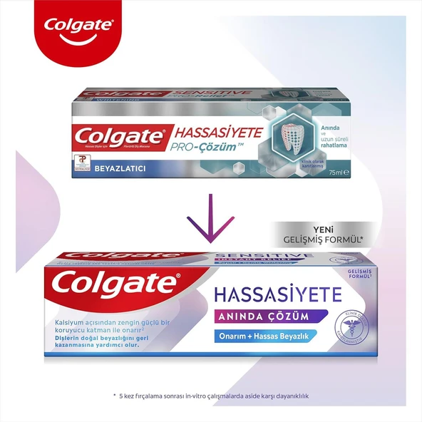 Colgate 4 Adet Hassasiyete Anında Çözüm 100 ml ve Rosie Hediye - Resim 2