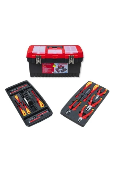 İzeltaş -8440001023-19'' Plastik Takım Çantası Elektrikçi Set Dolu (23 Parça)