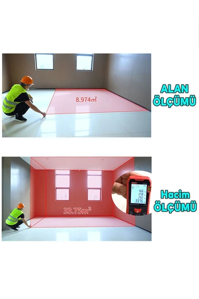 Unit Uni-t Lm50a Lazer Metre 50 M Lazer Mesafe Ölçer - 8