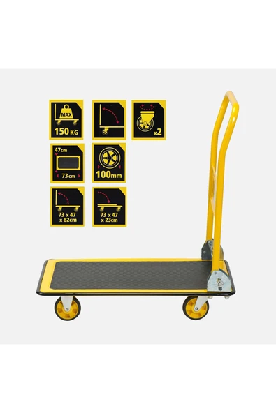 Stanley PC527 Profesyonel Paket Taşıma Arabası - 2