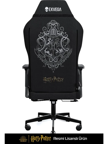 EXVEGA Andromeda 2025 Harry Potter Hogwarts Crest Edition Masajlı Oyuncu Koltuğu Dokuma Kumaş - 3