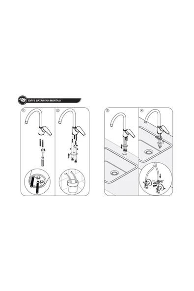 Eca Luna Eviye Mutfak Bataryası Hareketli Uçlu 102118044 - 4