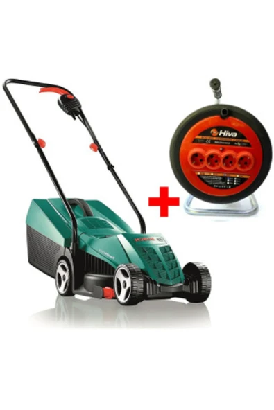 Bosch Arm 32 Elektrikli Çim Biçme Makinası 20 Metre Makaralı Seyyar Uzatma Kablosu