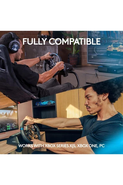 logitech G923 Yarış Yönetmenliği ve Pedalları, Xbox One, PC için - Siyah - BAE Sürümü - 3