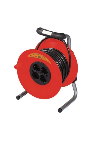 İzeltaş 07410 Makaralı Uzatma Kablosu 50 M Ayaklı Tip - 2