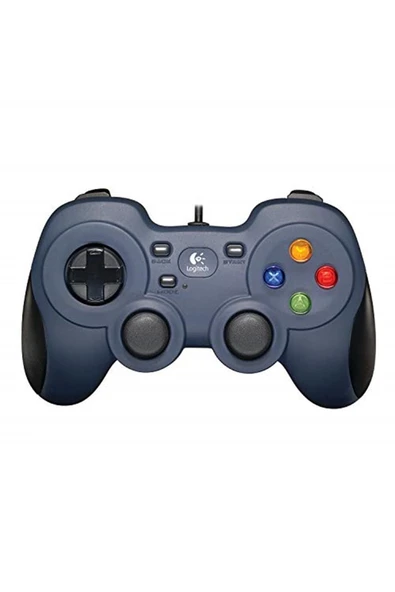 logitech F310 Kablolu Gamepad, Özel 4 Düğmeli Hassas D-pad, 1,8 M Kablo Uzunluğu, Lacivert