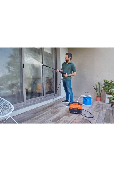 Black&Decker Bepw1300h-qs 1300 W Yatay Basınçlı Yıkama Makinesi - 6