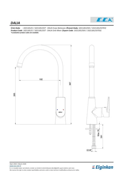 Eca Dalia Eviye Bataryası 102118125 - 2